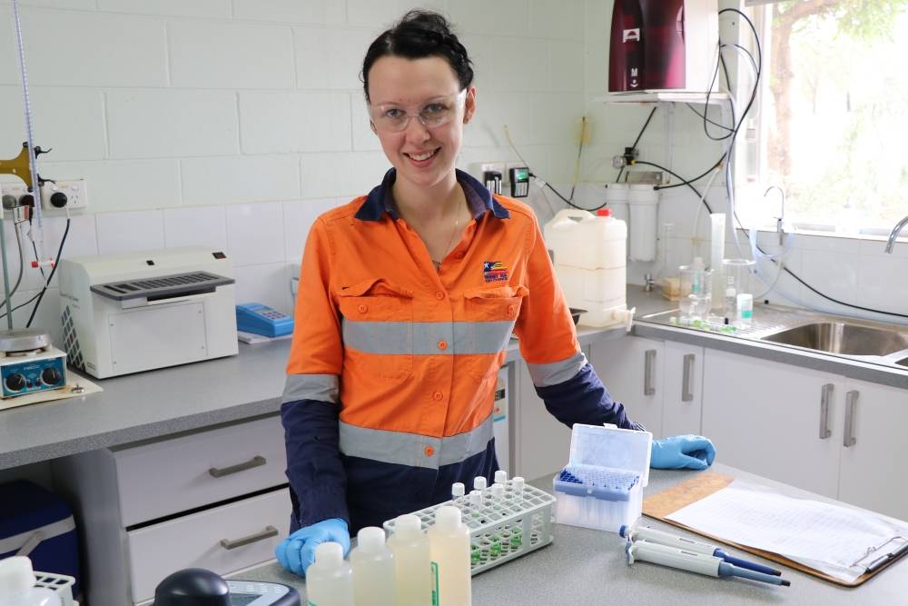 staff with protective equipment