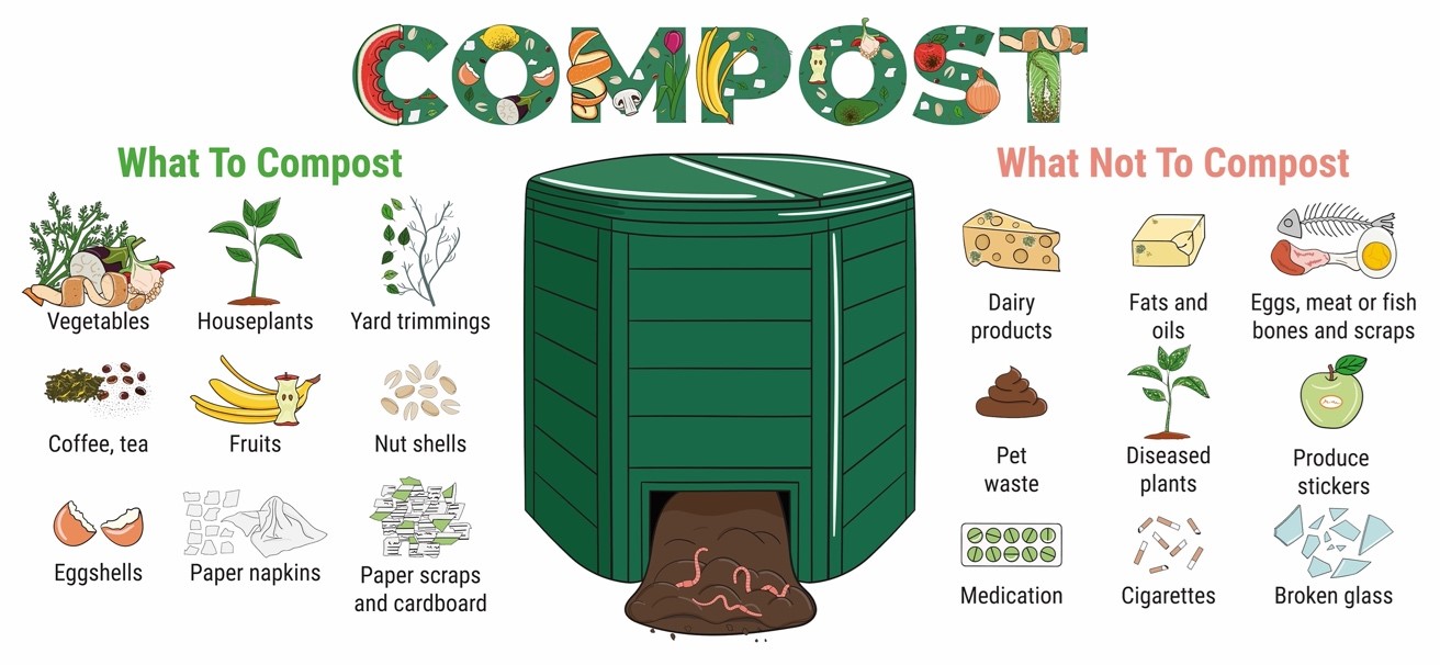 What to and what not to compost